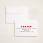 "Check Heart" - Valentine's Day Cards in Ruby by Hudson meet Rose - FREE Recipient Addressing