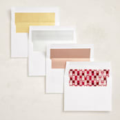 "Check Heart" - Valentine's Day Cards in Ruby by Hudson meet Rose - Envelope Liner Options