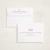 "XO Hearts" - Valentine's Day Cards in Snow by Alethea and Ruth - FREE Recipient Addressing