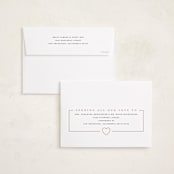"Classic Heart Frame" - Valentine's Day Cards in Cloud by Heather Schertzer - FREE Recipient Addressing