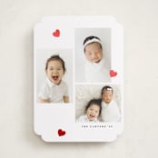 "Tiny painted hearts" - Valentine's Day Cards in Cherry by Teju Reval - Front