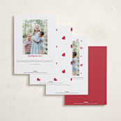 "Tiny painted hearts" - Valentine's Day Cards in Cherry by Teju Reval - Back of Card Options