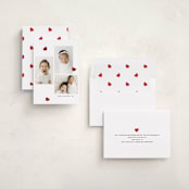 "Tiny painted hearts" - Valentine's Day Cards in Cherry by Teju Reval - Assembled