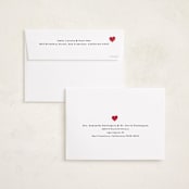 "Tiny painted hearts" - Valentine's Day Cards in Cherry by Teju Reval - FREE Recipient Addressing