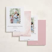 "Heart Outline: Portrait Foil Framed Photo" - Valentine's Day Cards in Snow by Itsy Belle Studio - Back of Card Options