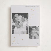 "minimal tiny hearts" - Valentine's Day Cards in Mist by Sumak Studio - Front