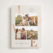 "Scattered Love" - Valentine's Day Cards in Latte by Oma N. Ramkhelawan - Front