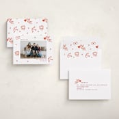 "Doodle Frame" - Valentine's Day Cards in Cherry by Cass Loh - Assembled