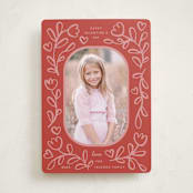 "Flowers" - Valentine's Day Cards in Apple by Kelly Watkins - Front