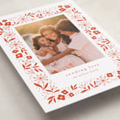 "Flora Frame" - Valentine's Day Cards in Poppy by Laura Hankins - Detail
