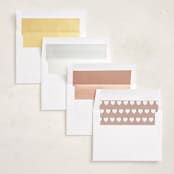 "Heart Garland" - Valentine's Day Cards in Opal by Heather Schertzer - Envelope Liner Options