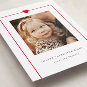 "Simple Heart" - Valentine's Day Cards in Cherry by AK Graphics - Detail