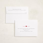 "Simple Heart" - Valentine's Day Cards in Cherry by AK Graphics - FREE Recipient Addressing
