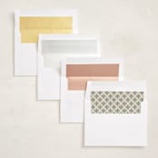 "vday wrap" - Valentine's Day Cards in Apricot by Jen Owens - Envelope Liner Options