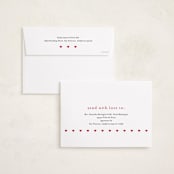 "Mini Hearts Frame" - Valentine's Day Cards in Lily by Stacey Meacham - FREE Recipient Addressing