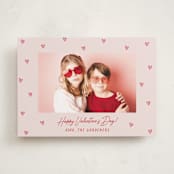 "Handdrawn Scattered Hearts" - Valentine's Day Cards in Blush by Hooray Creative - Front