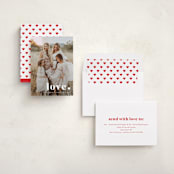 "love period" - Valentine's Day Cards in Cotton by Stacey Meacham - Assembled