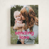 "Simply the cutest" - Valentine's Day Cards in Magenta by Lea Delaveris - Front