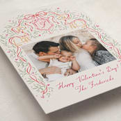 "Valentine Crest" - Valentine's Day Cards in Latte by Jackie Crawford - Detail