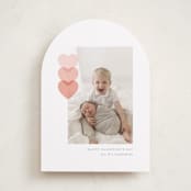 "Love Hearts" - Valentine's Day Cards in Peach by Hudson meet Rose - Front