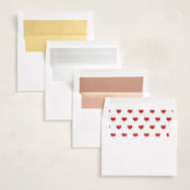 "Minimal heart" - Valentine's Day Cards in Strawberry by Stacey Meacham - Envelope Liner Options