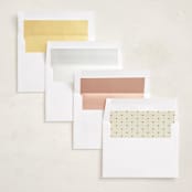"Penelope" - Valentine's Day Cards in Peach by Ellen Schlegelmilch - Envelope Liner Options