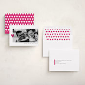 "Modern Heart" - Valentine's Day Cards in Burnt Rose by Up Up Creative - Assembled