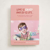 "Life is crazy" - Valentine's Day Cards in Sienna by Jessica Corliss - Front