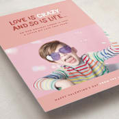 "Life is crazy" - Valentine's Day Cards in Sienna by Jessica Corliss - Detail