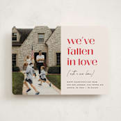 "Valentine Move" - Valentine's Day Cards in Cream by Erica Krystek - Front