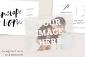 "The Big Picture" - Vellum Overlays in Mist by Minted - Vellum with Card