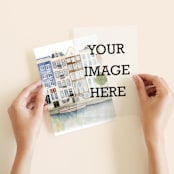 "The Big Picture" - Vellum Overlays in Mist by Minted - Vellum Overlay