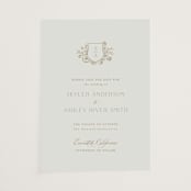 "floral crest" - Vellum Overlays in Champagne by Cass Loh - Vellum Overlay