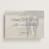 "Calligraphie" - Vellum Overlays in Chalkboard by Wildfield Paper Co - Vellum with Card