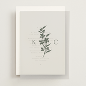 "Simply Elegant" - Vellum Overlays in Juniper by Yaling Hou Suzuki - Front