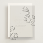 "Bouvardia" - Vellum Overlays in Midnight by Deynaaz Daraei - Front
