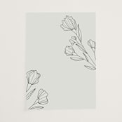 "Bouvardia" - Vellum Overlays in Midnight by Deynaaz Daraei - Vellum Overlay