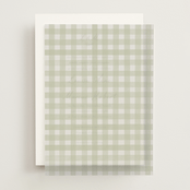 "Classic Gingham" - Vellum Overlays in Matcha by Creo Study - Front