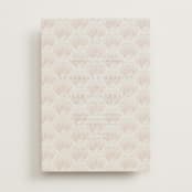 "Simple Seashell" - Vellum Overlays in Coral by Hannah Bowman - Vellum with Card