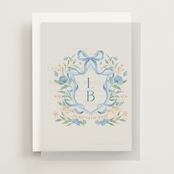"Atlanta Crest (add-on)" - Vellum Overlays in Periwinkle by Elly - Front
