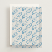 "Oyster" - Vellum Overlays in Oyster Blue by Megan Davis - Front
