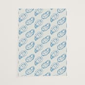 "Oyster" - Vellum Overlays in Oyster Blue by Megan Davis - Vellum Overlay