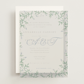 "Wisteria" - Vellum Overlays in Periwinkle by Kristen Smith - Front