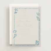 "Puglia" - Vellum Overlays in Ocean by Pati Cascino - Front