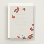 "Petit Pomodoro" - Vellum Overlays in Tomato by Jackie Crawford - Front