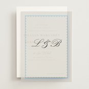 "Sweetly Scalloped" - Vellum Overlays in Ocean by Catherine Culvenor - Front