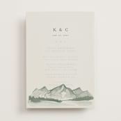 "Mountain Ridge" - Vellum Overlays in Pine by Amy Kross - Vellum with Card