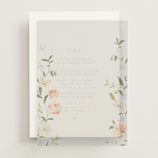 "Garden View" - Vellum Overlays in Peach by Everett Paper Goods - Front