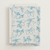 "Mediterraneo" - Vellum Overlays in Ocean by Pati Cascino - Front