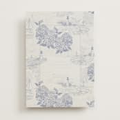 "Coastal Toile" - Vellum Overlays in Periwinkle by Jenna Holcomb - Vellum with Card